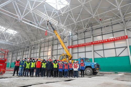 九院项目动态 一汽红旗新能源汽车工厂焊装车间机械化钢结构开工