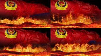 新警旗背景 新警旗背景_光厂(VJ师网)